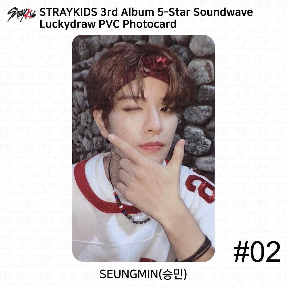 

Третий мини-альбом Stray Kids 5 Star Soundwave Первая фотокарточка Luckydraw Polaroid SM - Soundwave (#02)