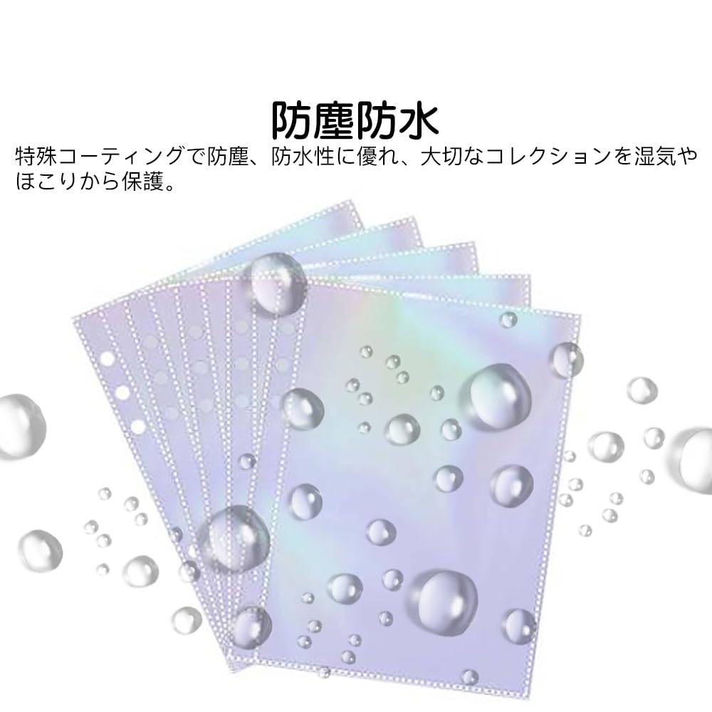 KDSSYFT Clear Pocket 20 A5 Sticker Book Holographic Ideal for Storing Business and Compatible with King Jim FabLab Adult Sticker Collection Binders
