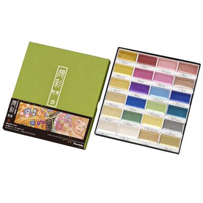 Kuretake Paints Aesthetic Aesthetic Metallic Colors 24 Colors MC20/24V/NW2A
