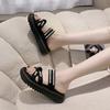 Woman Shoes Pearl Platform Bow Sandals for Women Vip on Sale Shoe Asian Size Wholesale Cheap Liquidation The Best Sandal Pvc