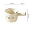 3oz/90ml High Color Value Espresso Cup with Scale High-grade Fine Ceramic Coffee Measuring Cup Extraction Cup Small Milk Cup