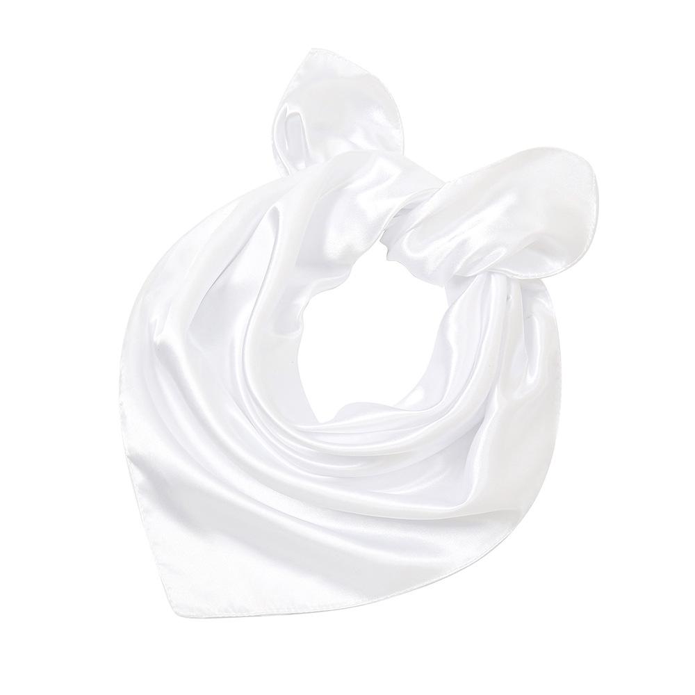 Children's Candy Color Satin Scarf - Solid Color Imitation Silk for Performances