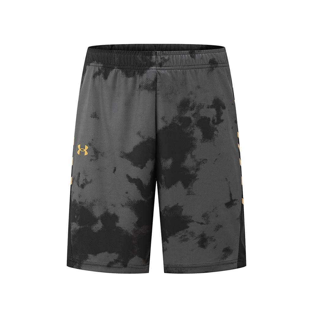 Under Armour Casual Running Basketball Vest Comfortable Jersey Shorts Sports Suit Unisex sportswear Black 24500105-001+24500205-001