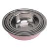 5pcs Stainless Steel Mixing Bowl Set Round Nesting Bowls Multifunctional Metal Serving Bowls Kitchen