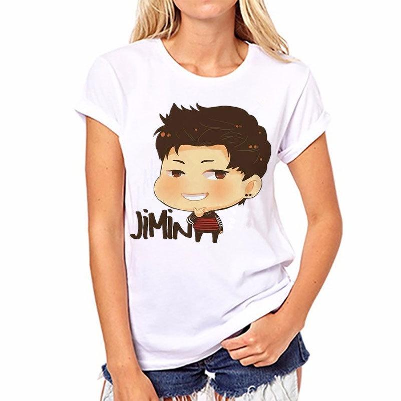 Bangtan Kpop Bts Boys Short Sleeve Women Tops Tshirts Jin Jimin Suga Jhope Rm