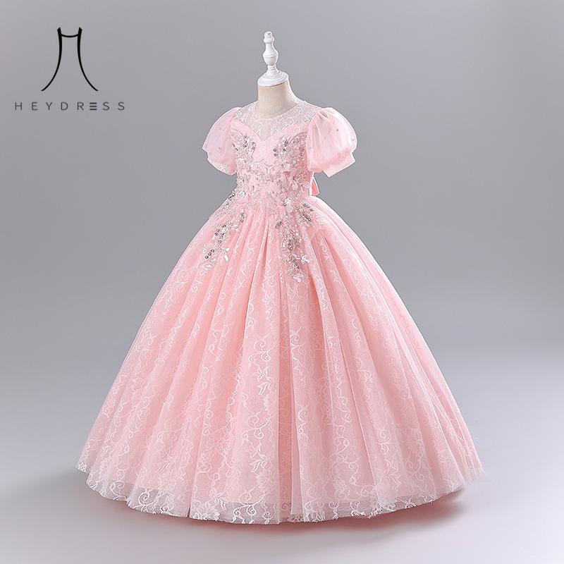 Girl One Year Old Children's Dress Princess Wedding Dress Flower Girl Show Performance Party Dress