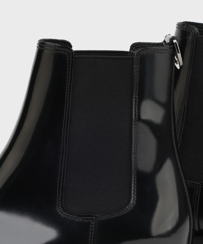 Firenze Atelier [Vibram] Minimal Semi-Square Line Chelsea Boots 7430 [Box Black]