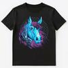 Horse Face Retro Vaporwave Aesthetic Art Style Unisex T-Shirt