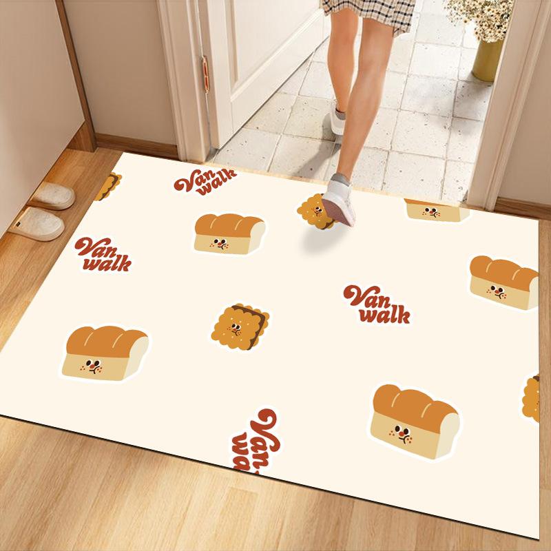 Entry Door Floor Mats with Dirt-resistant and Non-slip Household Entrance Foot Mats for Bathroom Quick-drying and Cutting Foot Mats