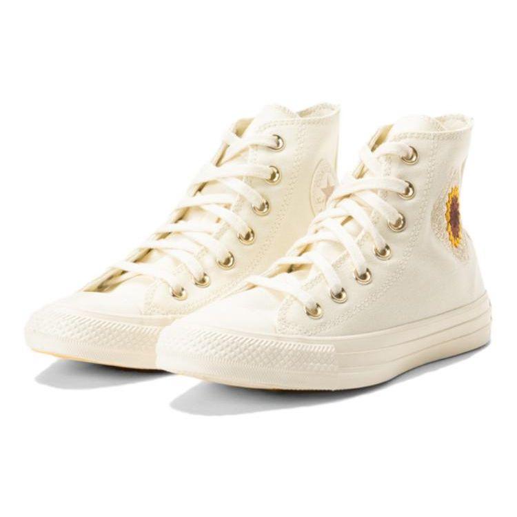 Converse Chuck Taylor All Star High Festival Florals Unisex Sneakers Cream Egret Light-Gold A03514C