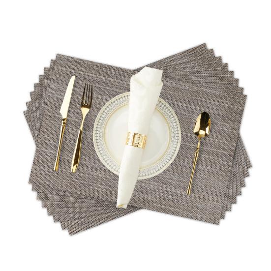Heat Resistant Placemats Reusable Wear-Resistant Stain-Proof Table Non-Slip Heat-Insulating Mats Protectors for Dining