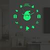 Luminous DIY Christmas Wall Clock: Creative Living Room Decoration