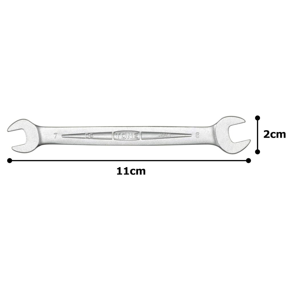 TONE Spanner Width Across Flats 7 X 8 Mm DS-0708