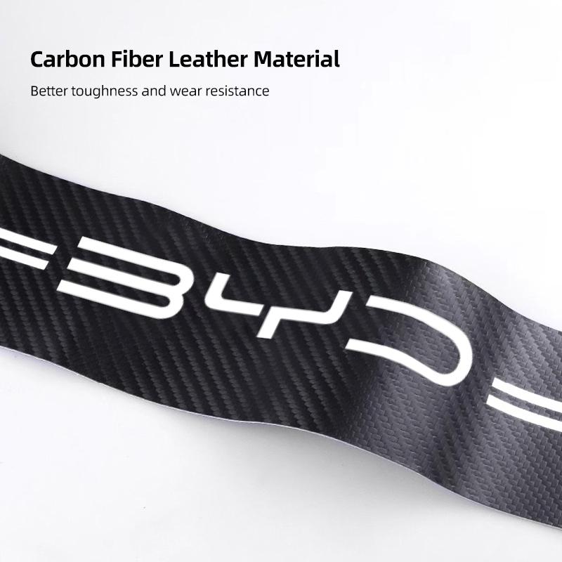 5Pcs Car Carbon Fiber Stickers Door Sill Anti Scratch Decals For BYD Atto 3 Yuan Plus Han Tang EV F3 E6 Dmi Song F0 Qin Pro G3 I