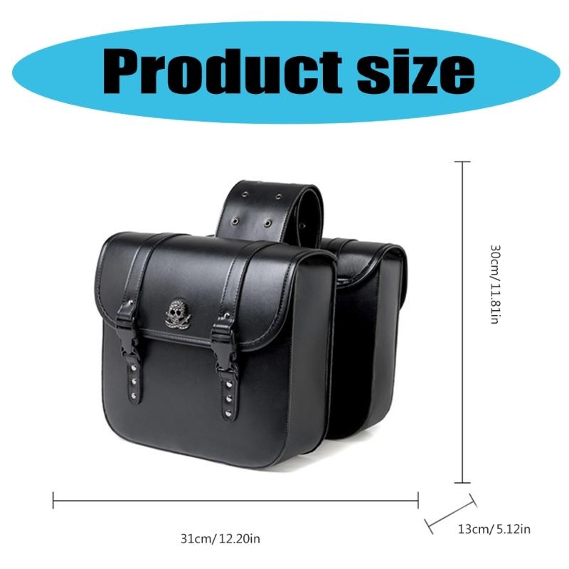Motorrad Satteltaschen Set Wasserdicht Hohe Dichte Leder Werkzeugaufbewahrung Stilvolle Motorrad Satteltaschen Einfache Montage