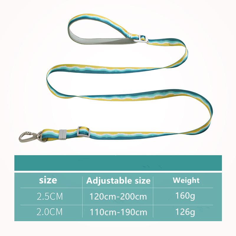 Nylon Dog Leashes Pet Dogs Chain Traction Rope Leads for Running Free Hands Rope Chain for Small Large Dogs