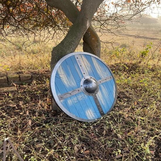 Medieval Shields Fenrir Grey Wolf Authentic Battle Worn Viking Shields | Home Decoration Shield Larp Shield