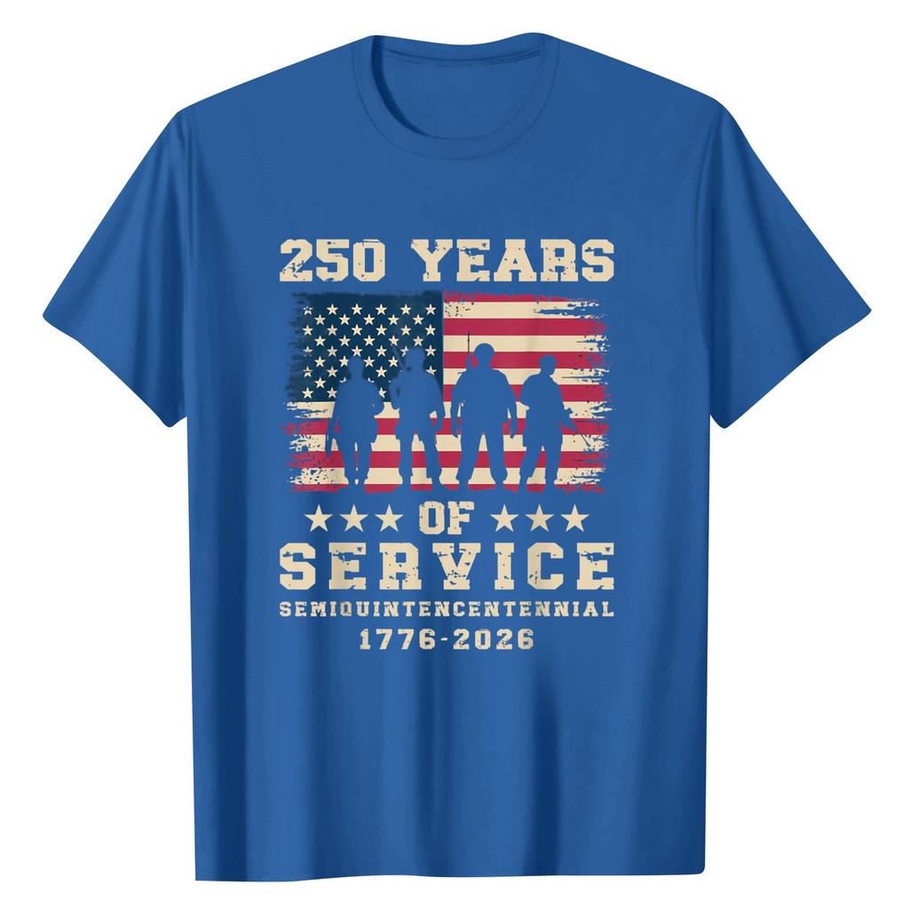 Unisex Round Neck Casual Digital Printed Short Sleeved T-shirt Top