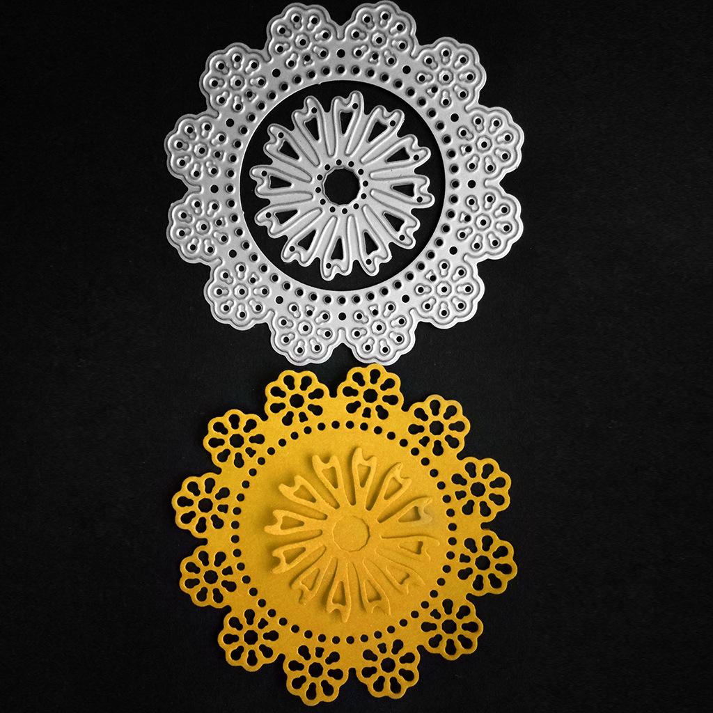 2 Pieces Metal Cutting Dies Sunflower Die-Cuts Embossing Tool DIY Card Photo Album Decoration