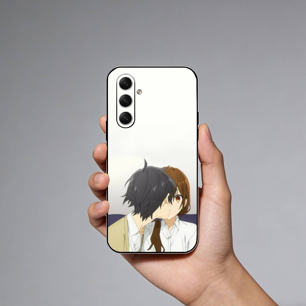 Anime H-Horimiya Phone Case For Samsung Galaxy A73,A21s,A22,A31,A52,A53,A71,A41Soft Black Shell