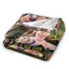 Wicked For Good Glinda and Elphaba Blanket  Soft Warm Graphic Plush Throw Blanket For Outdoor Picnic Flannel Bedspread Bed Cover