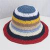 Damen Sommer Regenbogen Dopamin Breitkrempen Sonnenhut - Atmungsaktiv, UV-Schutz.