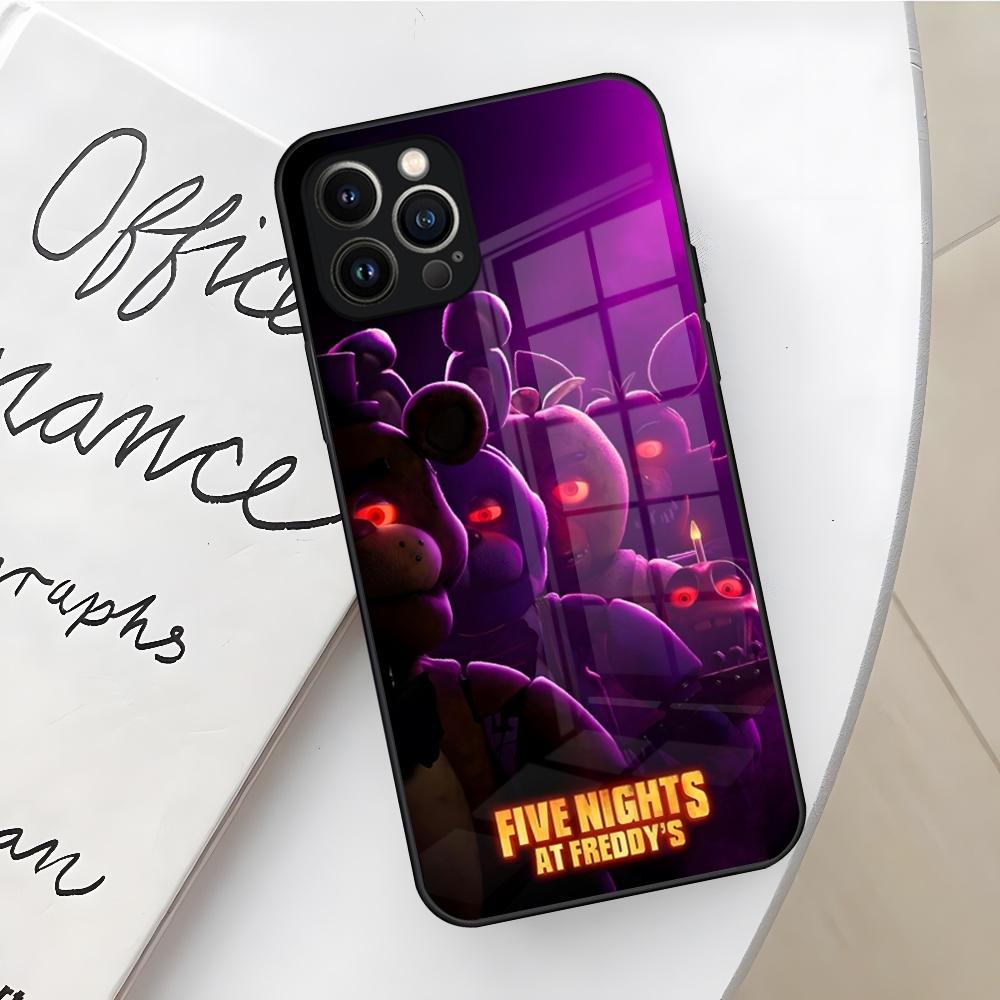 Fnaf Five-nights-At-Freddys Phone Case for Iphone 16 15 14 12 11 13 Pro Max Mini X Xr Xs Se 8 Puls glass Cover