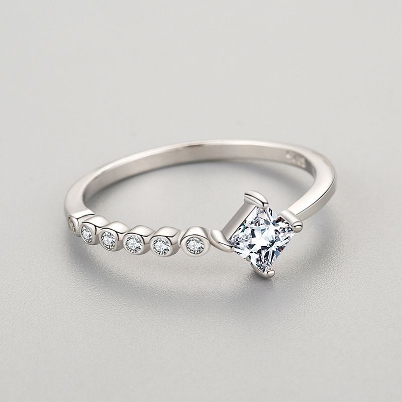 Tancise Classic 925 Inel cu zirconiu din argint Sterling Bijuterii pentru dama Cadou de petrecere pentru nunta