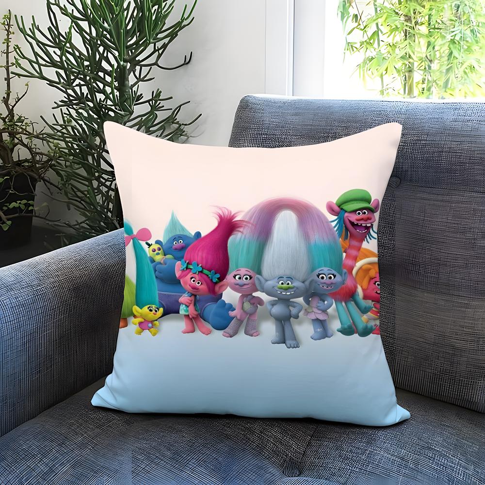 Anime Trolls Kuddfodral Bekvämt Vändbart Kuddfodral Perfekt för Bil Soffa Sovrum & Mer