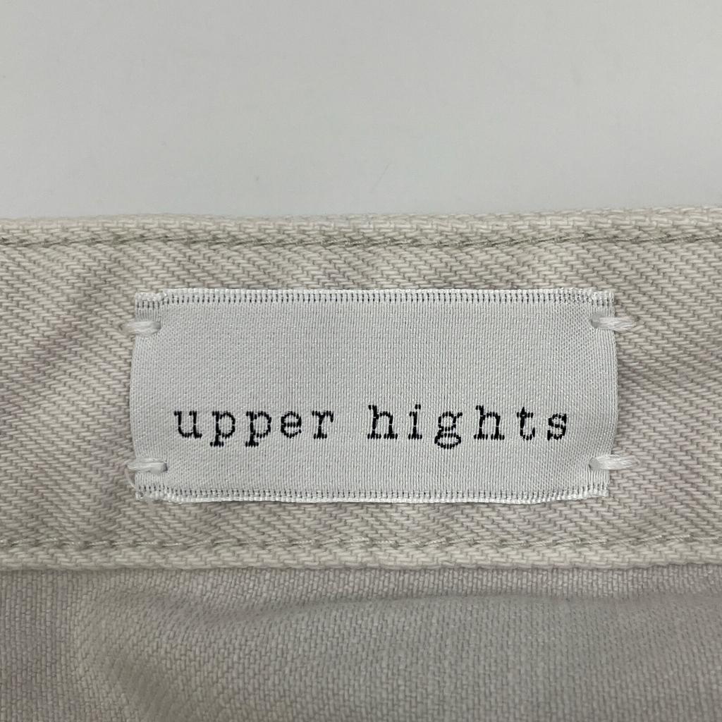 Upper Hights Gray THE HAILEY High Rise Wide Tuck Denim Pants Bottoms 24 grayUsed