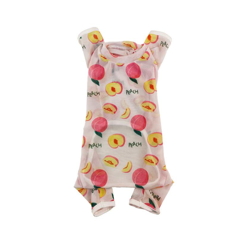 

Summer Dog Clothing Mesh Cool Pet Jumpsuit Apparel Yorkie Pomeranian Maltese Poodle Bichon Frise Schnauzer Dog Clothes Costumes S рожевий