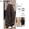 La Chapelle Women's High-Waisted Relaxed Fit Cargo Trousers