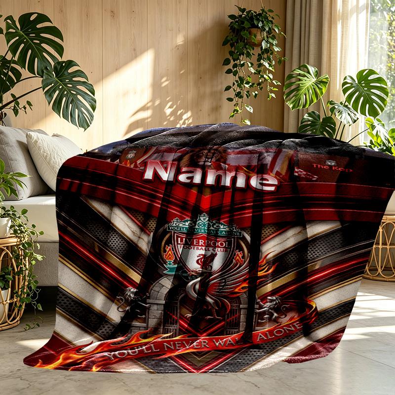 Custom Name Personalized LFC Print Blanket, Home Decor, Bedroom, Sofa, Camping, Couch, Gifts for Birthday Christmas