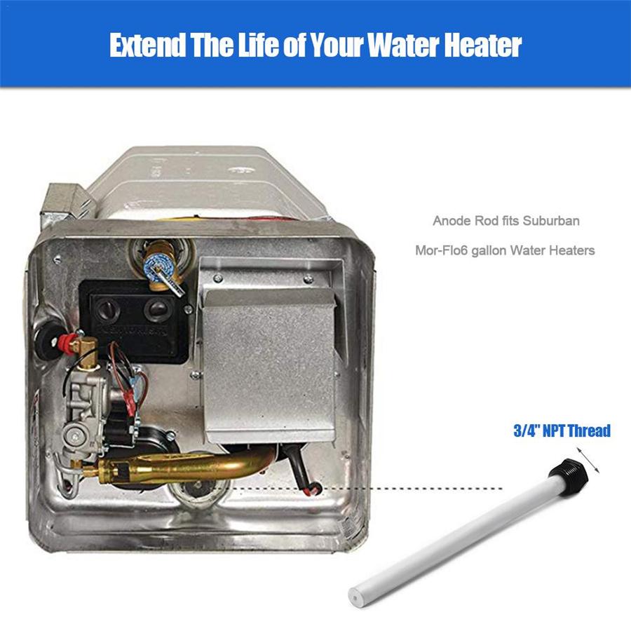 Magnesium Anode Rod For Suburban & Mor-Flo 6 Gallon Water Heater For Camping Trailers, 32 Cm