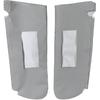 Car Sun Visor Cover Pair Fit for Chevy Tahoe Suburban Yukon 1995-1999, Microfiber Leather, Gray