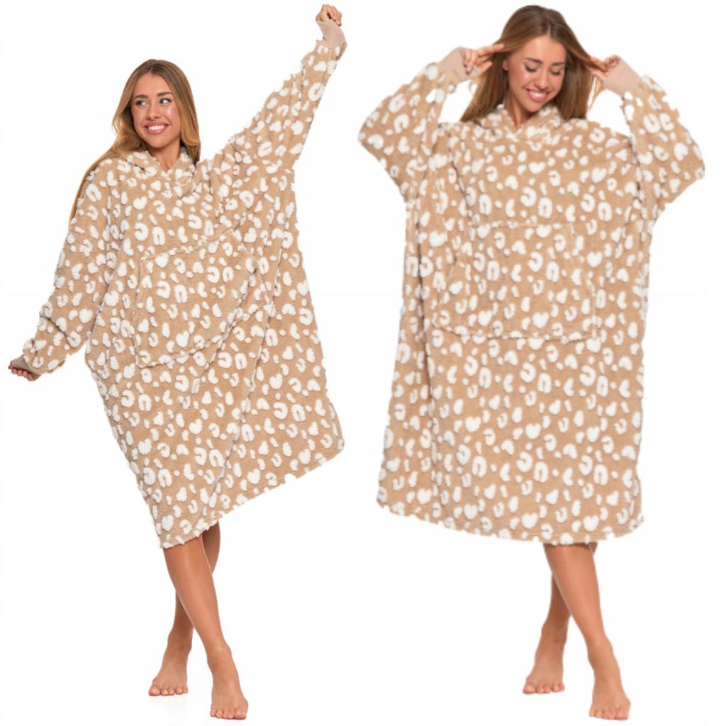 Hooded Sweatshirt Blanket Blanket Warm Jumpsuit for Winter with Spots MORAJ