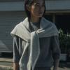WISE RACCOON SHAWL MUFFLER_GRAY