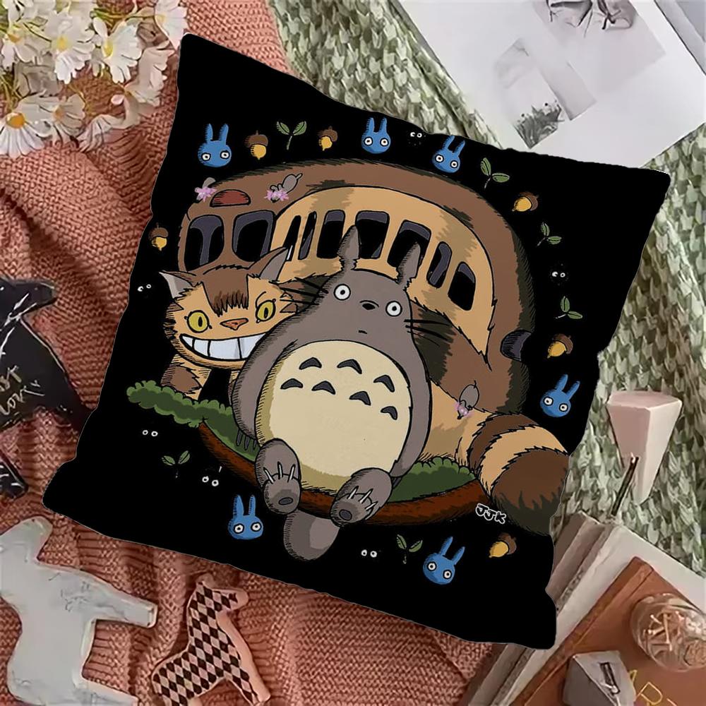 T-TOTOROS Cute  Pillow Case Pillowcase Home Sofa Cushions Car Cushions Pillowcover Office Pillowshell Pillow