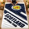 Flaneldecke Schottland Nationalmannschaft Warme Weiche Überwurfdecke für den Innenbereich Sofa Bett Wohnzimmer