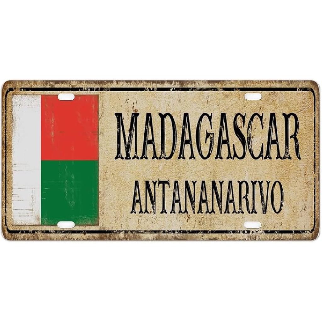 Saint Lucia Vanity License Plates National Flag Castries Vintage Metal License Plate Country Souvenir Gift Aluminum Metal License Plate Car Tag to