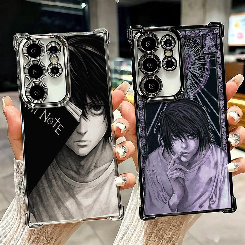 N-Notes D-Deaths L Lawliet Soft Phone Case For Samsung Galaxy S26 Ultra S25 Edge S24 FE S23 Plus S22 S21 + S20 Plating Anti-Fall