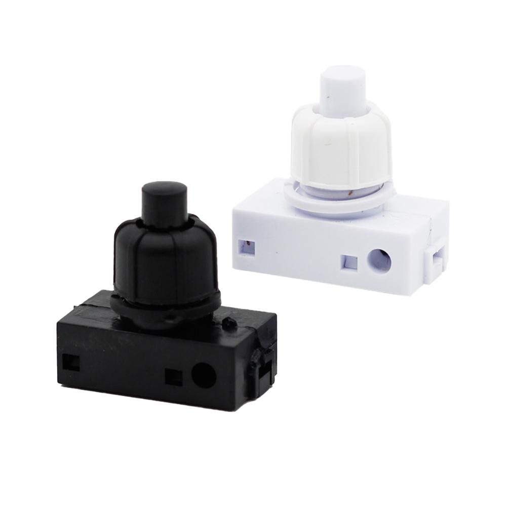 Electrical Pressure Switch for Lamps with Builtin Installation Rated 250V 2A Compatible with White or Black Cable Connections