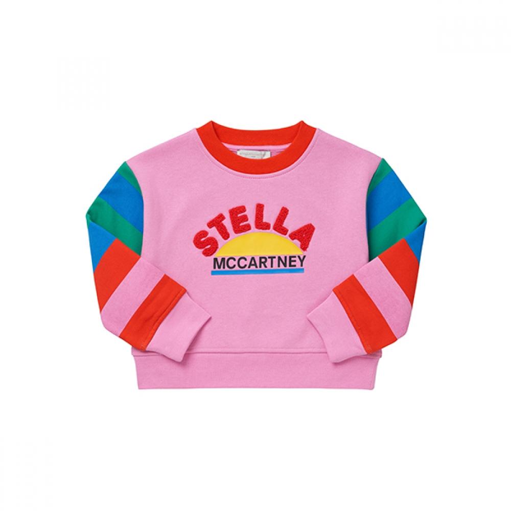 

Stella Mccartney Tt4a20 Z0409 546 Round Logo Color Stripe Kids Sweatshirt TT4A20 Z0409 546 (6A)