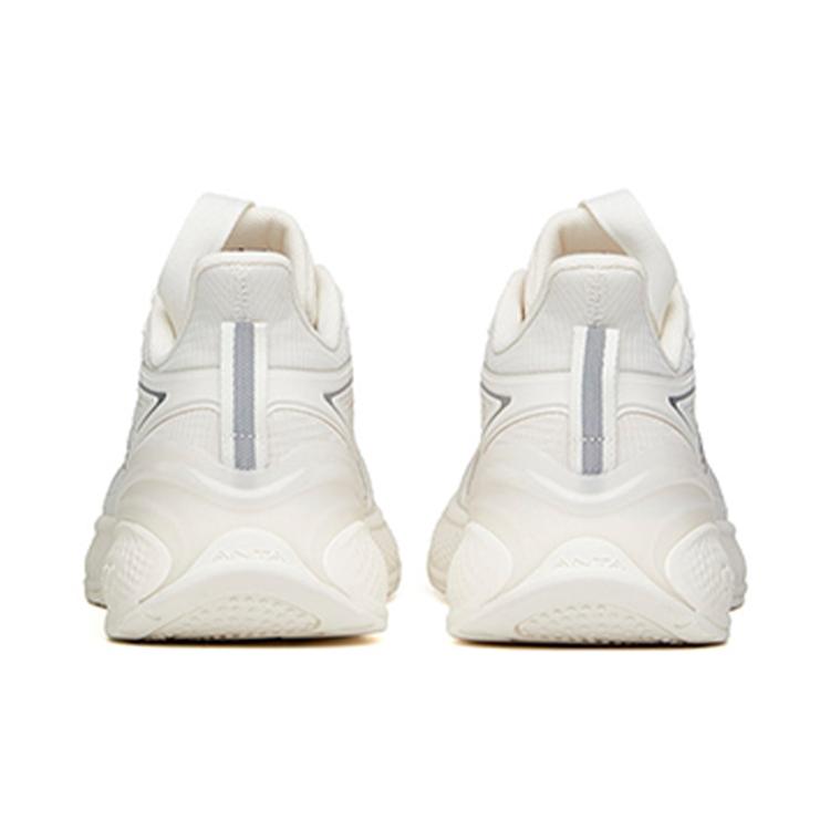Anta C37 2.0 Cushioning Slip Resistant Abrasion Resistant Breathable Low top Running Shoes Men's Ivory White 112135537R-7