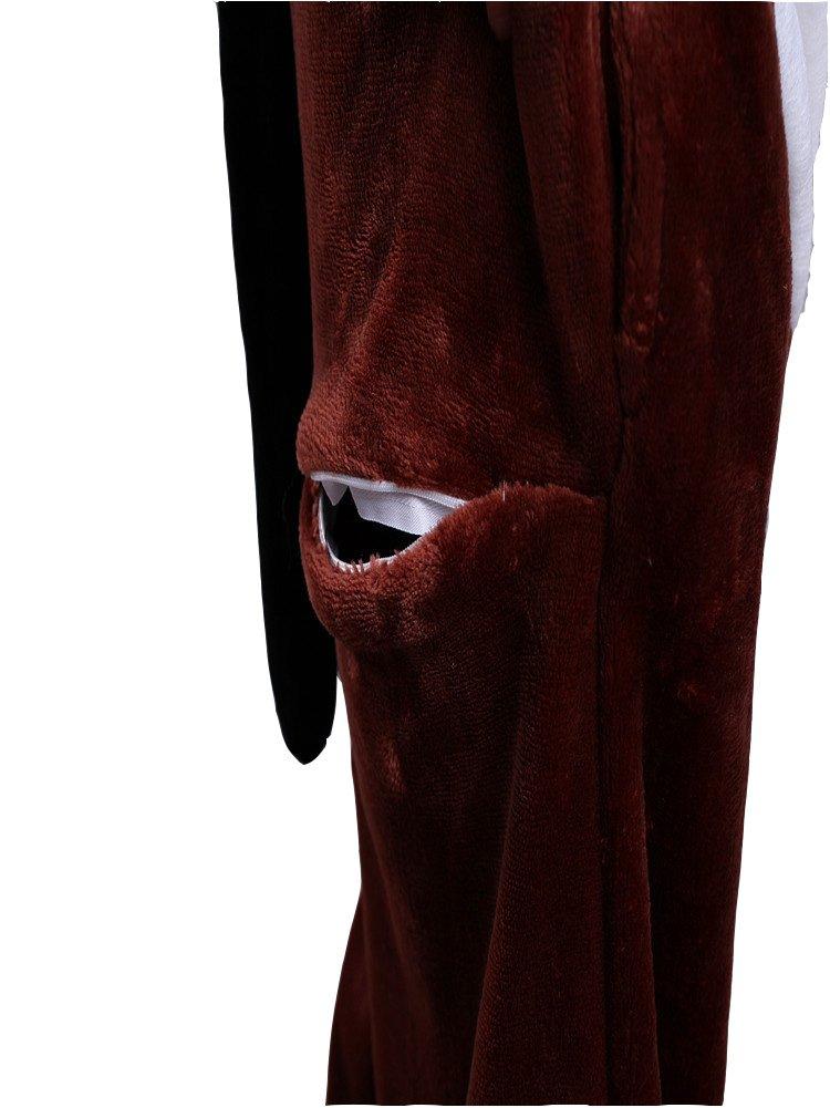 Dorawithme Dog Kigurumi Animal Costume for Halloween and Party Wear (XL (181cm-190cm))