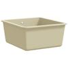 Évier de Cuisine - VIDAXL - Lavabo Réversible Encastré - Granit Beige - 1 Bac - 420x460mm