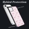 Aesthetic Pink Ribbons Bow Tie Pattern Case Compatible with iPhone 11,Pink Bows Phone Case,Custom Bow Protective Cases with Soft TPU Material for