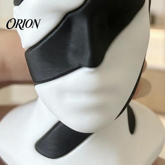 3D Printed Decorative Items Dualism Unity Sculpture, Abstract Two-Part Head Art Statue, Luxury Tabletop Decorations Modern Style Matte PLA Ornament,