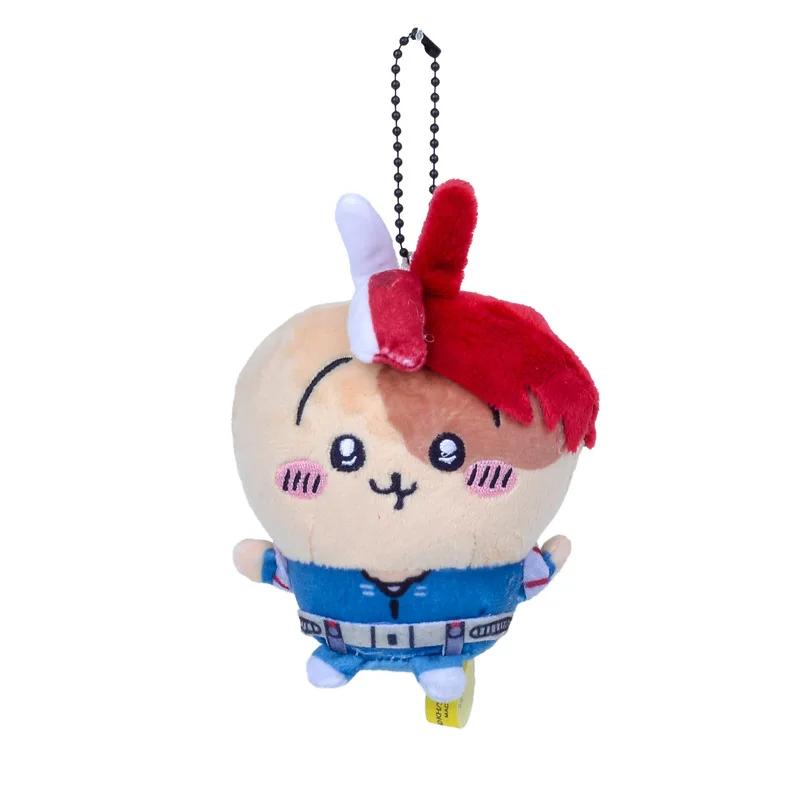 Cartoon Chiikawa My Hero Academia Linkage Self-deprecating Bear Cute Pendant Bag Decoration Keychain Hachiware Usagi Plush Doll