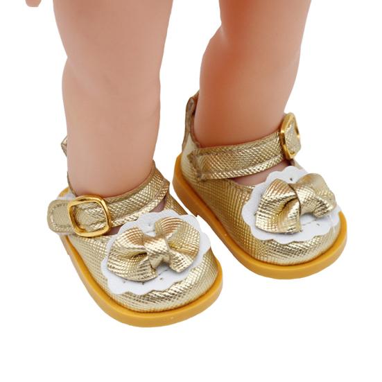 1 Pair Lovely Doll Shoes Casual Design Fashionable Bow Knot Girl Doll Shoes for Decoration